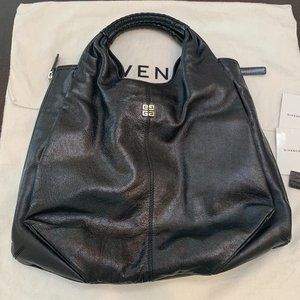 Rare Stunning Givenchy Elschia Billy Sac Leather Large Tote Bag Black Bag